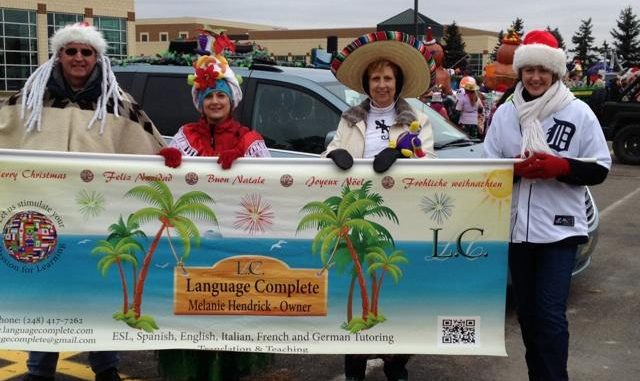 Language Complete in Rochester MI holiday Parade