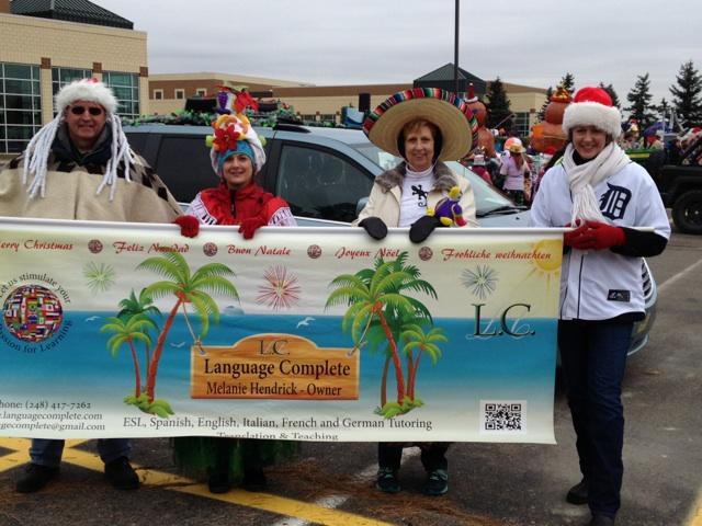 Language Complete in Rochester MI holiday Parade