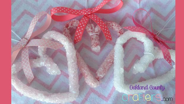 Valentine's Day Craft - Crystal Borax Hearts