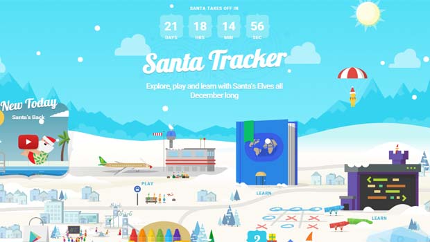 Google's Santa Tracker lets you play games and learn coding as you