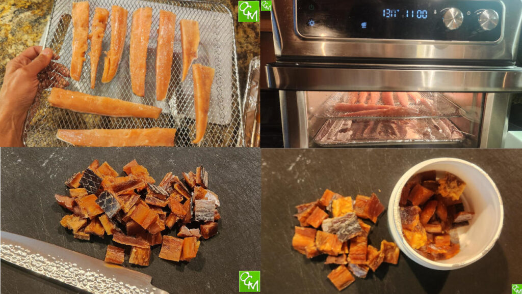DIY Salmon Jerky Dog Treats Recipe / Make Your Own Dog Treats / copycat Trader Joe's Salmon Jerky Dog Treats recipe